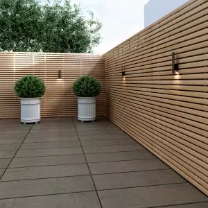 Douglas Fir Narrow Slatted Fence Panel