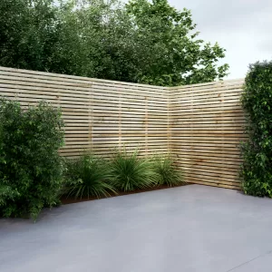 Pine Narrow Slatted Fence Panel