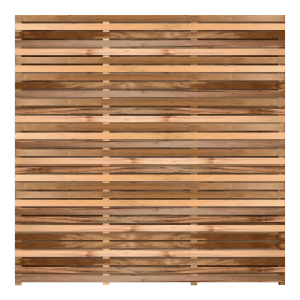 Rear view of the Cedar double sided fence panel.