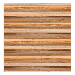 Front view of the Cedar solid narrow slat fence panel.